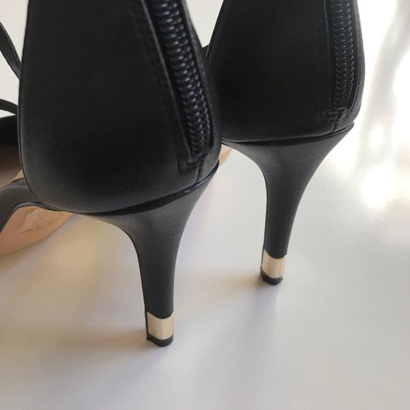 Aldo Black Strappy Shoes Heels Sandals Size 7 Torga EUC Women's Closed Toe - Picture 15 of 16